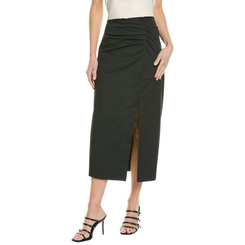 Marella Distesa Skirt Size 6 Midi Black Luxury High End